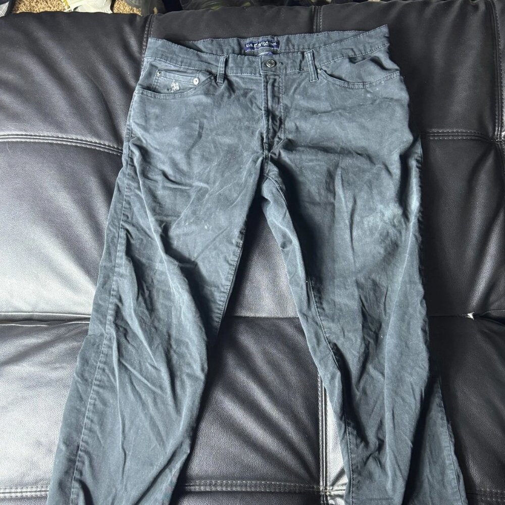 U.S. Polo Assn. Men’s Straight Active Stretch Pants Black Size W38 x L32